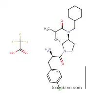 Molecular Structure of 852478-10-5 (Propanamide, N-[(3S)-1-[(2R)-2-amino-3-(4-chlorophenyl)-1-oxopropyl]-3-pyrrolidinyl]-N-(cyclohexylmethyl)-2-methyl-, mono(trifluoroacetate))